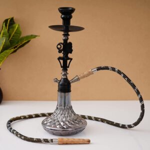 Designer Black Matki Lady queen Hookah Set (18.50 Inch)