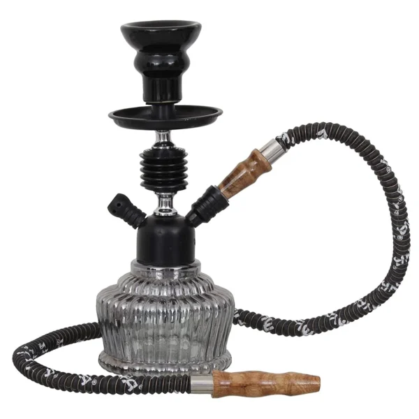 Premium Designer Black QT Hookah Set (11.50 Inch) - Image 2