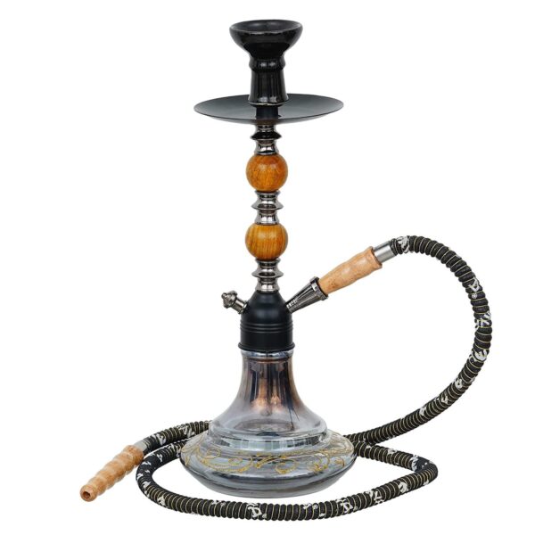 Premium Designer Crystal Green Rabbit Style Cocoyaya Hookah Set ( 17 Inches) - Image 4