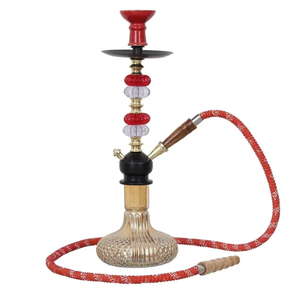 Premium Designer Russian Style Hookah Set (Red, 18.50 Inches) - Image 2