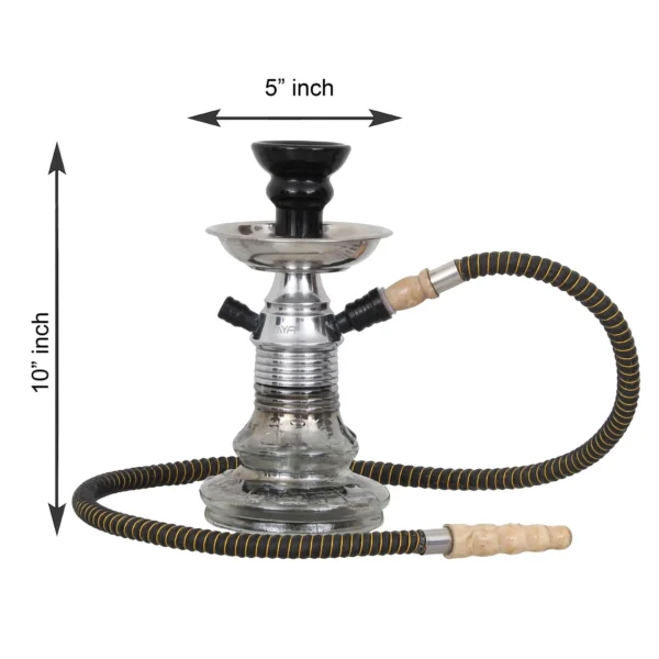 Premium Designer Black Bijou Hookah Set (10.00 Inch) - Image 3