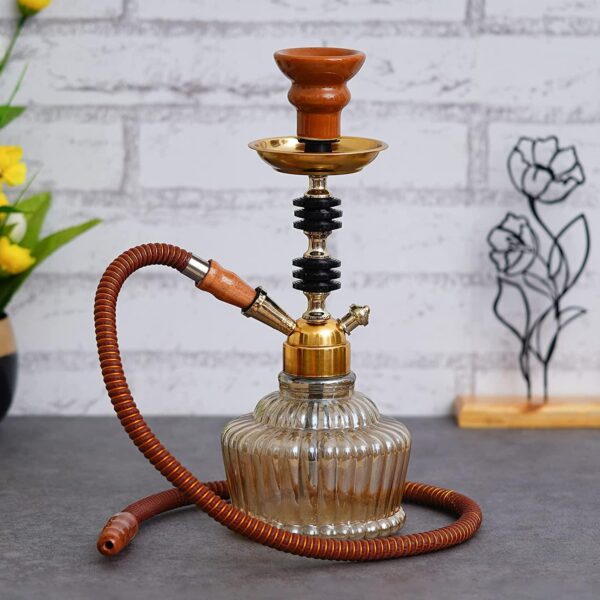 Premium Designer Red Gold QT Russian Style Hookah Set ( 13 Inches)